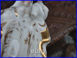 Antique Vieux paris porcelain madonna religious figurine statue