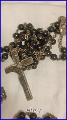 Antique & Vintage Religious Catholic Items Medals Crucfixes Rosaries &Display