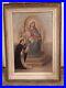 Antique-Virgin-Mary-Religious-Painting-Rosary-to-Saint-Dominic-Catholic-Church-01-jyv