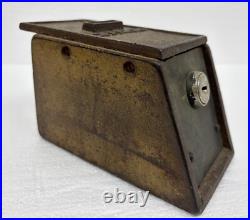 Antique Vtg Church OFFERING Coin Money Box Religious Tithe Collection with Keys Antique Vtg Church OFFERING Coin Money Box Religious Tithe Collection with Keys