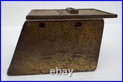 Antique Vtg Church OFFERING Coin Money Box Religious Tithe Collection with Keys Antique Vtg Church OFFERING Coin Money Box Religious Tithe Collection with Keys