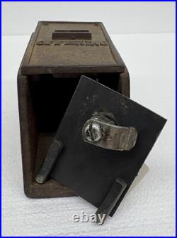Antique Vtg Church OFFERING Coin Money Box Religious Tithe Collection with Keys Antique Vtg Church OFFERING Coin Money Box Religious Tithe Collection with Keys