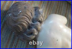 Antique Vtg Religious Baby Jesus Statue Glass Eyes Spain Large Gorgeous