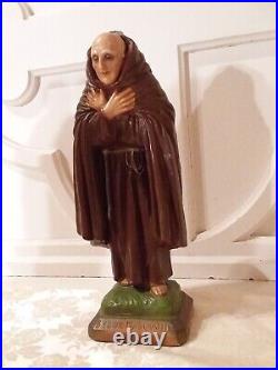 Antique Vtg Religious Statue Saint Giuseppe Lot A