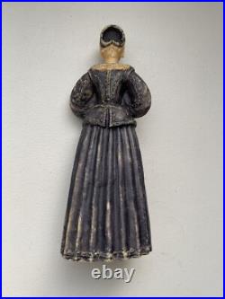 Antique Wax Elizabethan Woman Figure Statue Religious Antique Wax Elizabethan Woman Figure Statue Religious