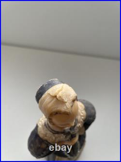 Antique Wax Elizabethan Woman Figure Statue Religious Antique Wax Elizabethan Woman Figure Statue Religious