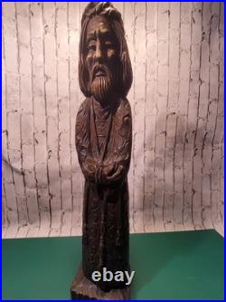 Antique Wood Hand Carved Religious Figurine Jesus Christ