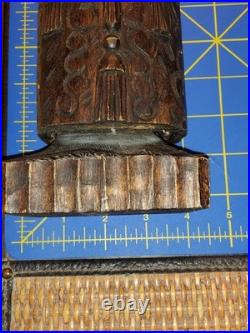 Antique Wood Hand Carved Religious Figurine Jesus Christ