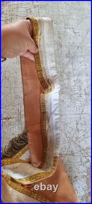 Antique XIX century religious ecclesiastical catholic priest stole and handle