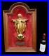 Antique-XL-28-7-Bronze-1910-Wall-plaque-jesus-bronze-wood-velvet-rare-religious-01-lil