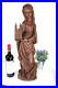 Antique-XL-wood-carved-Saint-BARBARA-cathedral-miners-statue-figurine-religious-01-cu