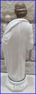 Antique bisque porcelain saint joseph with child Jesus Figurine statue religious
