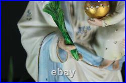 Antique bisque porcelain statue saint joseph religious