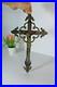 Antique-bronze-signed-crucifix-fleur-de-lys-religious-01-hh