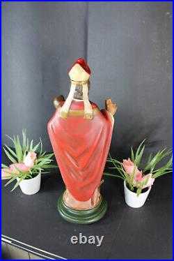 Antique ceramic saint eloy elooi bishop statue religious