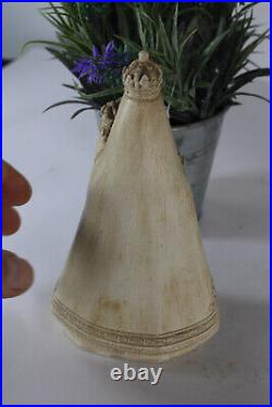 Antique ceramic stoneware MAdonna child statue figurine religious