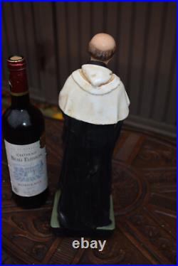 Antique chalk religious statue of SAINT ALBERT figurine