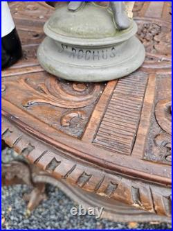 Antique chalkware statue of Saint Rochus religious