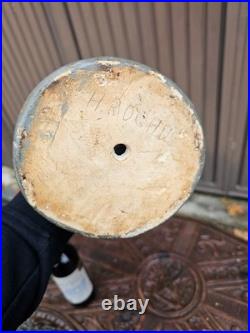 Antique chalkware statue of Saint Rochus religious