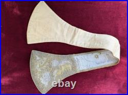 Antique ecclesiastical Religious vestment Maniple Stole Gold Embroidery Catholic