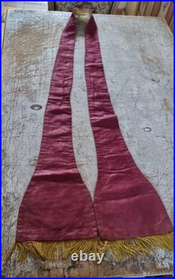 Antique end of XIX century religious ecclesiastical catholic priest stole