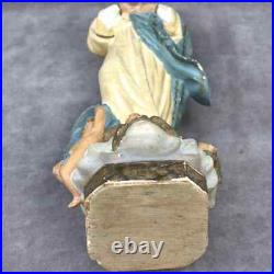 Antique extraordinary religious statue Mary Madonna cherubs putti heaven present