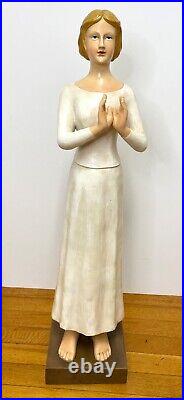 Antique female statue, plaster, approximately 1920's. Spiritual/religious