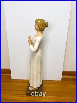 Antique female statue, plaster, approximately 1920's. Spiritual/religious