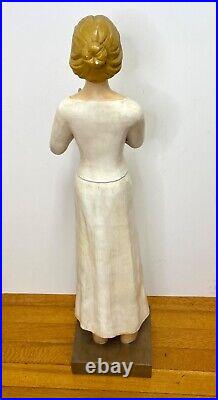 Antique female statue, plaster, approximately 1920's. Spiritual/religious