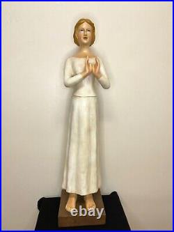 Antique female statue, plaster, approximately 1920's. Spiritual/religious