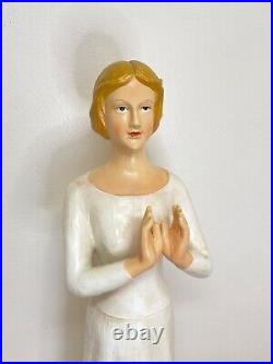 Antique female statue, plaster, approximately 1920's. Spiritual/religious