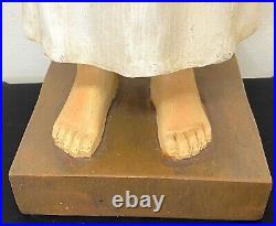 Antique female statue, plaster, approximately 1920's. Spiritual/religious