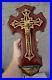Antique-french-holy-water-font-crucifix-velvet-religious-01-aqe
