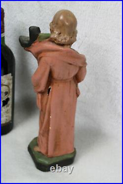Antique french religious chalkware statue young jesus