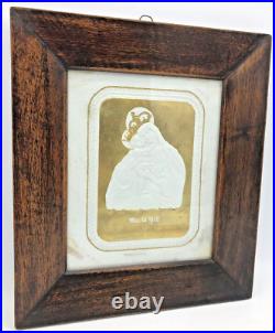 Antique german religious icon dated 1897 wood frame