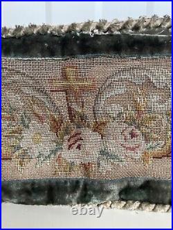 Antique gothic Religious Embroidery with cross