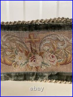 Antique gothic Religious Embroidery with cross