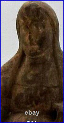 Antique hand-carved figurine Of Madonna Or Religious Figurine
