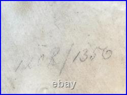 Antique hand painted 1900 era KPM Style Porcelain Plaque Sistine Madonna framed