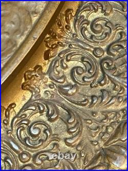 Antique hand painted 1900 era KPM Style Porcelain Plaque Sistine Madonna framed