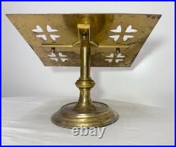 Antique heavy Gorham religious church gilt bronze bible book holder altar stand