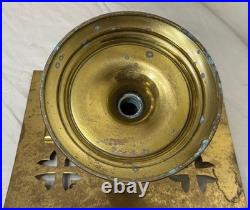 Antique heavy Gorham religious church gilt bronze bible book holder altar stand