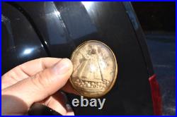 Antique mini notre dame de hal black madonna meerschaum plaque Wall religious