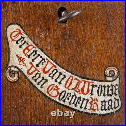 Antique neo gothic Wood carved collection church box religious church