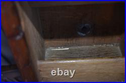Antique neo gothic Wood carved collection church box religious church