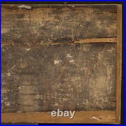 Antique painting oil panel grief Dead Christ Our Lady of Sorrows 17th century