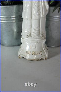 Antique porcelain statue notre dame du chene religious