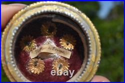 Antique relic martyr Wax seal Religious 19thc