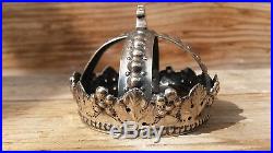 Antique religious French holy crown from large holy statue baby jesus holy crown