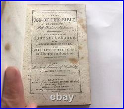 Antique religious book Catholic Protestant EARLY 1800s Bible CHRISTIAN 1844 Rare